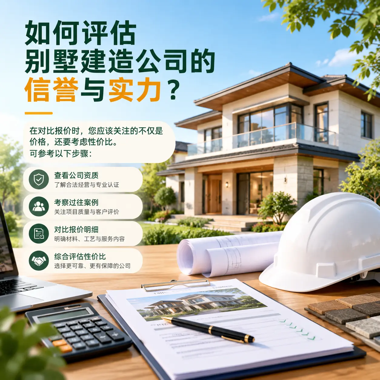如何评估 黔西南 别墅建造公司的信誉与实力?