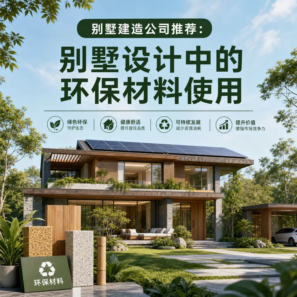 别墅建造公司推荐： 黔西南 别墅设计中的环保材料使用