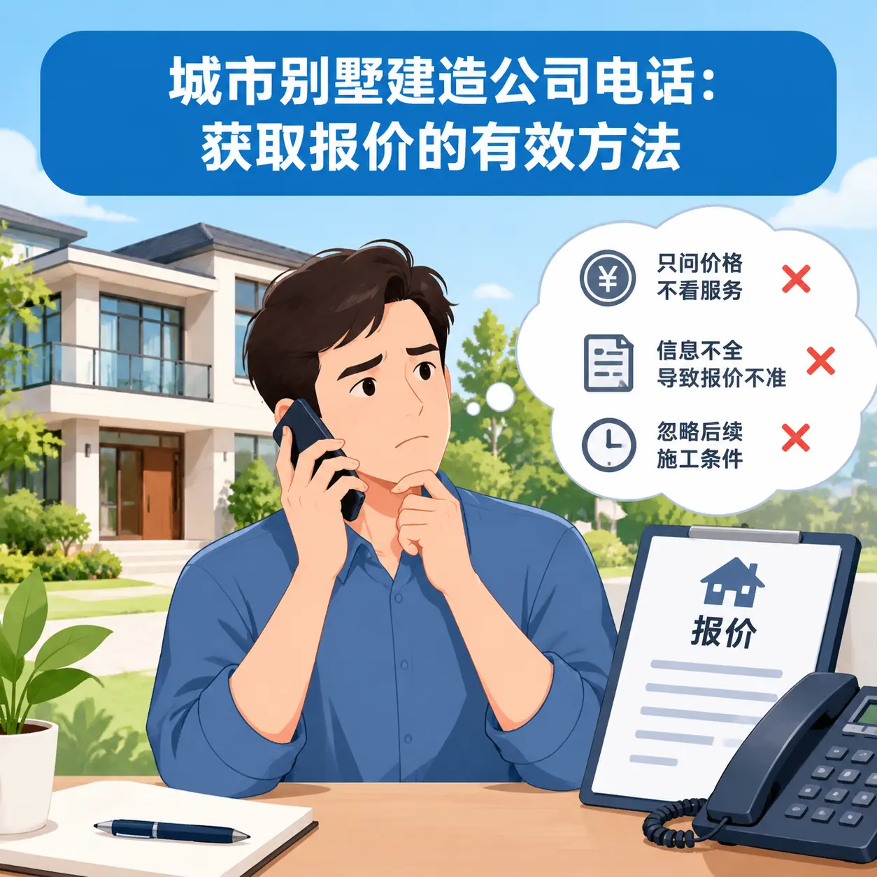 黔西南别墅建造公司电话:获取报价的有效方法